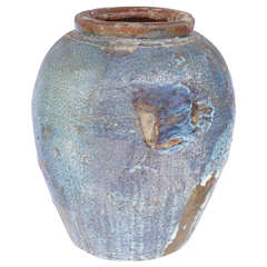 Chinese Jug with a Blue glaze