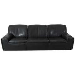 De Sede for Pace Collection Reclining Bull Leather Sofa 