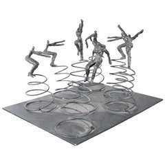 Nathalie Decoster "Brain Storming" Bronze Sculpture 6