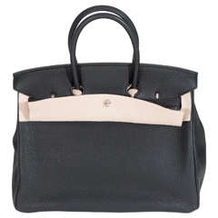 Hermès Birkin Bag in Black Togo Leather with Palladium Hardware, 2009