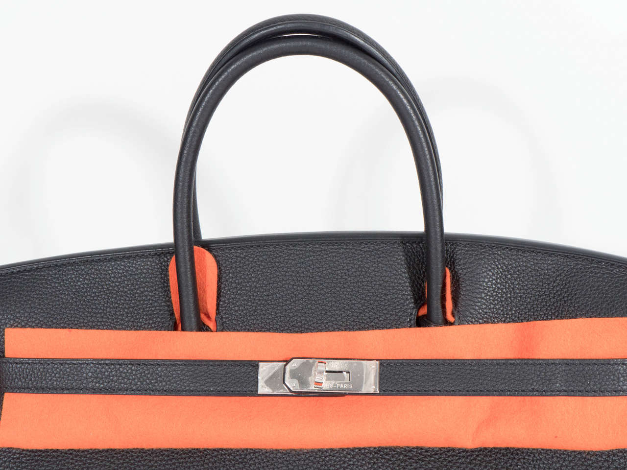 Contemporary Hermès Paris Birkin Bag 40 in Togo Leather with Palladium Hardware, 2008 For Sale