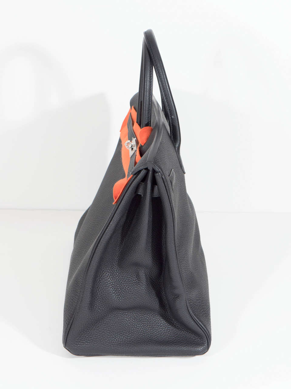 Hermès Paris Birkin Bag 40 in Togo Leather with Palladium Hardware, 2008 For Sale 2