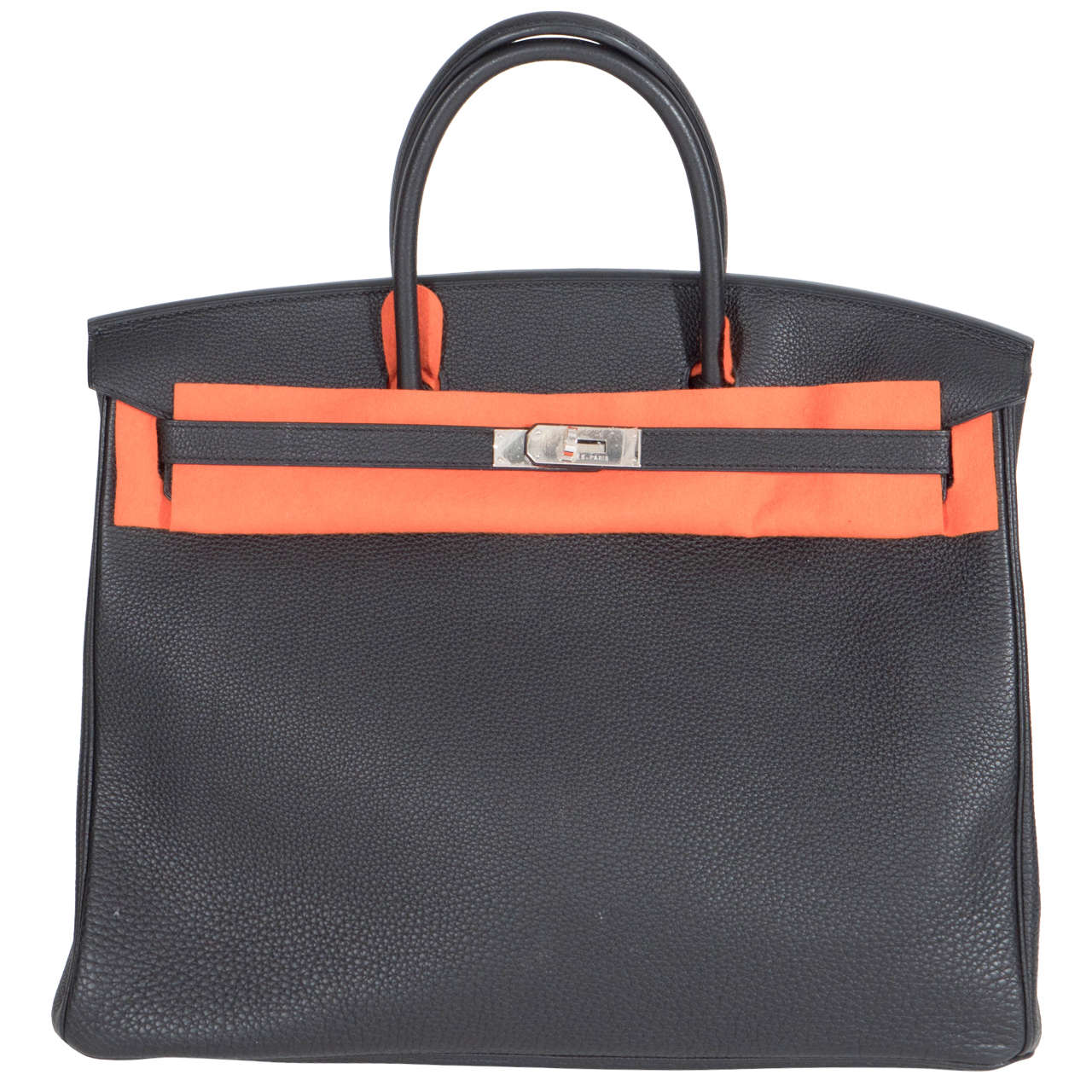 Hermès Paris Birkin Bag 40 in Togo Leather with Palladium Hardware, 2008 For Sale