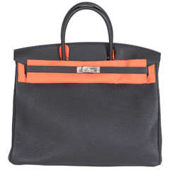 Hermès Paris Birkin Bag 40 in Togo Leather with Palladium Hardware, 2008