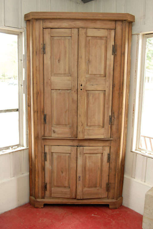 Early American Corner Cupboard