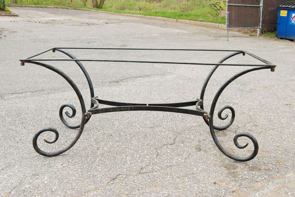 Vintage Metal Dining Table Base at 1stDibs vintage metal table base