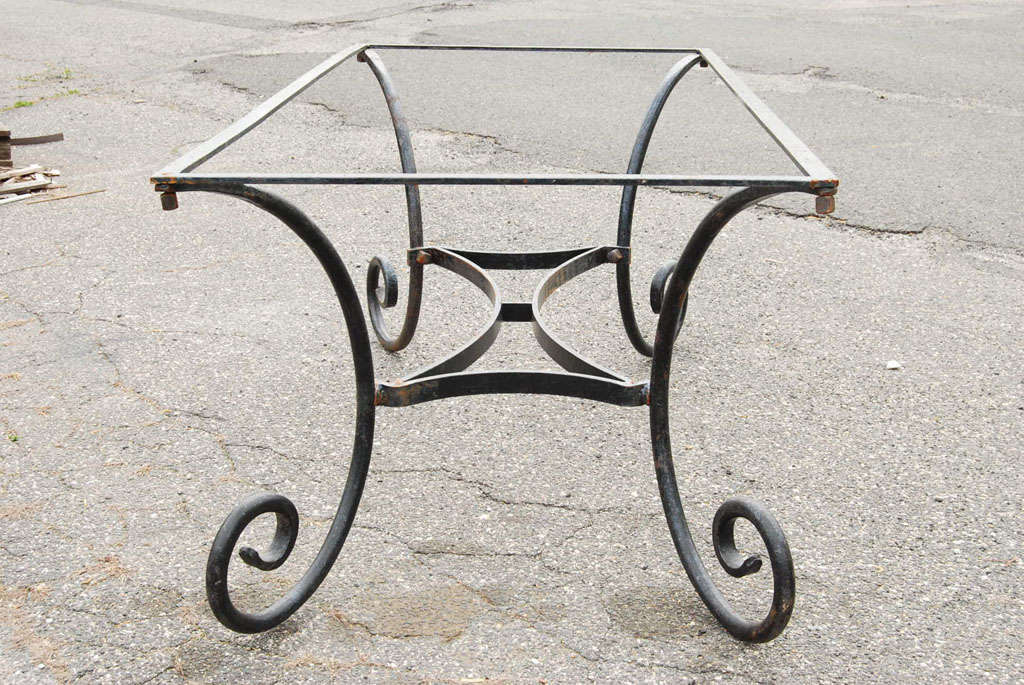 Vintage Metal Dining Table Base at 1stDibs vintage metal table base