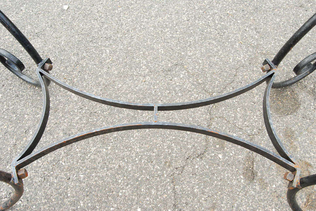 Vintage Metal Dining Table Base at 1stDibs vintage metal table base