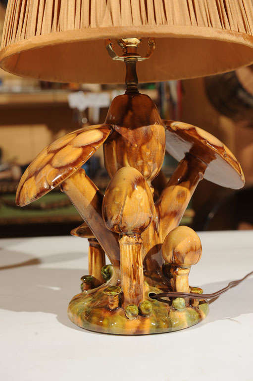 Ceramic Mushroom Lamp with Finial 2