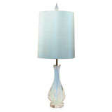 Winged Murano Opaline Glass Lamp