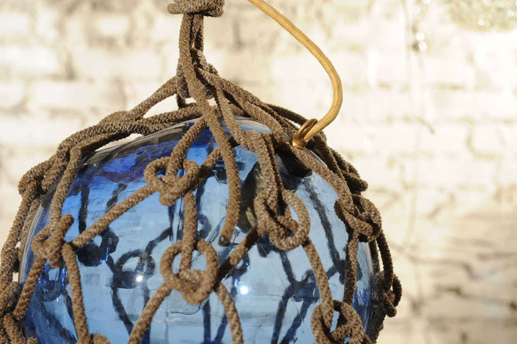 Antique Japanese Fishing Float Pendant Light at 1stDibs glass fishing