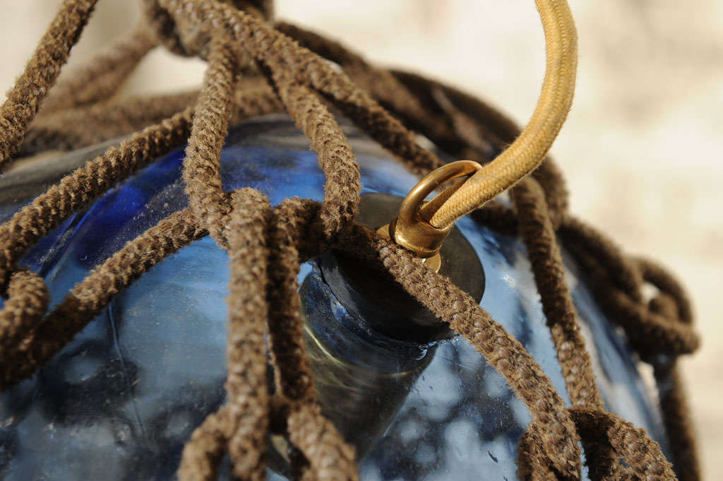 Antique Japanese Fishing Float Pendant Light at 1stDibs glass fishing float pendant light