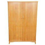 Heals of London peroba wood wardrobe, England circa 1950