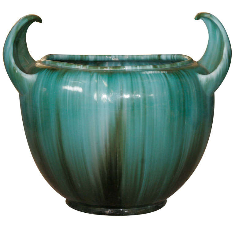 A large French Art Pottery Jardinière at 1stdibs