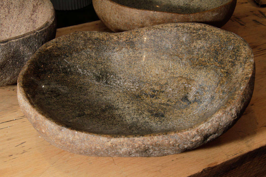 Incredible Hand Carved Stone Bowls at 1stDibs