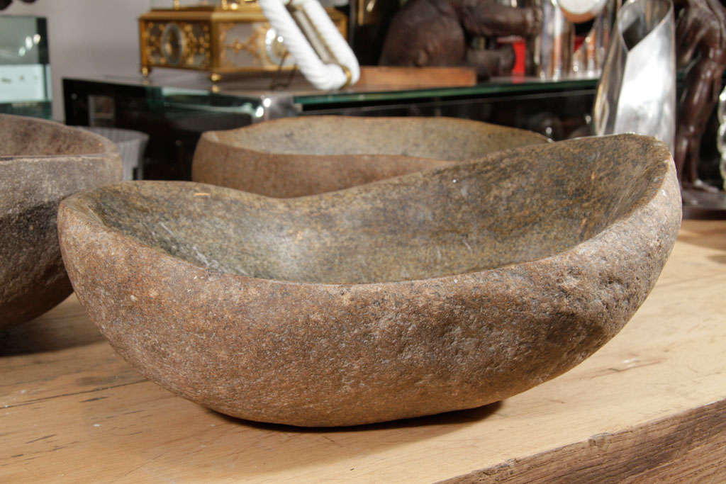 Incredible Hand Carved Stone Bowls at 1stDibs
