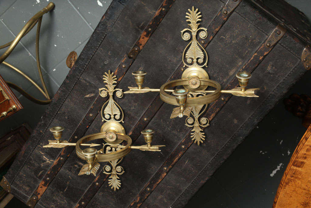 Pair of Empire Wall Candelabras