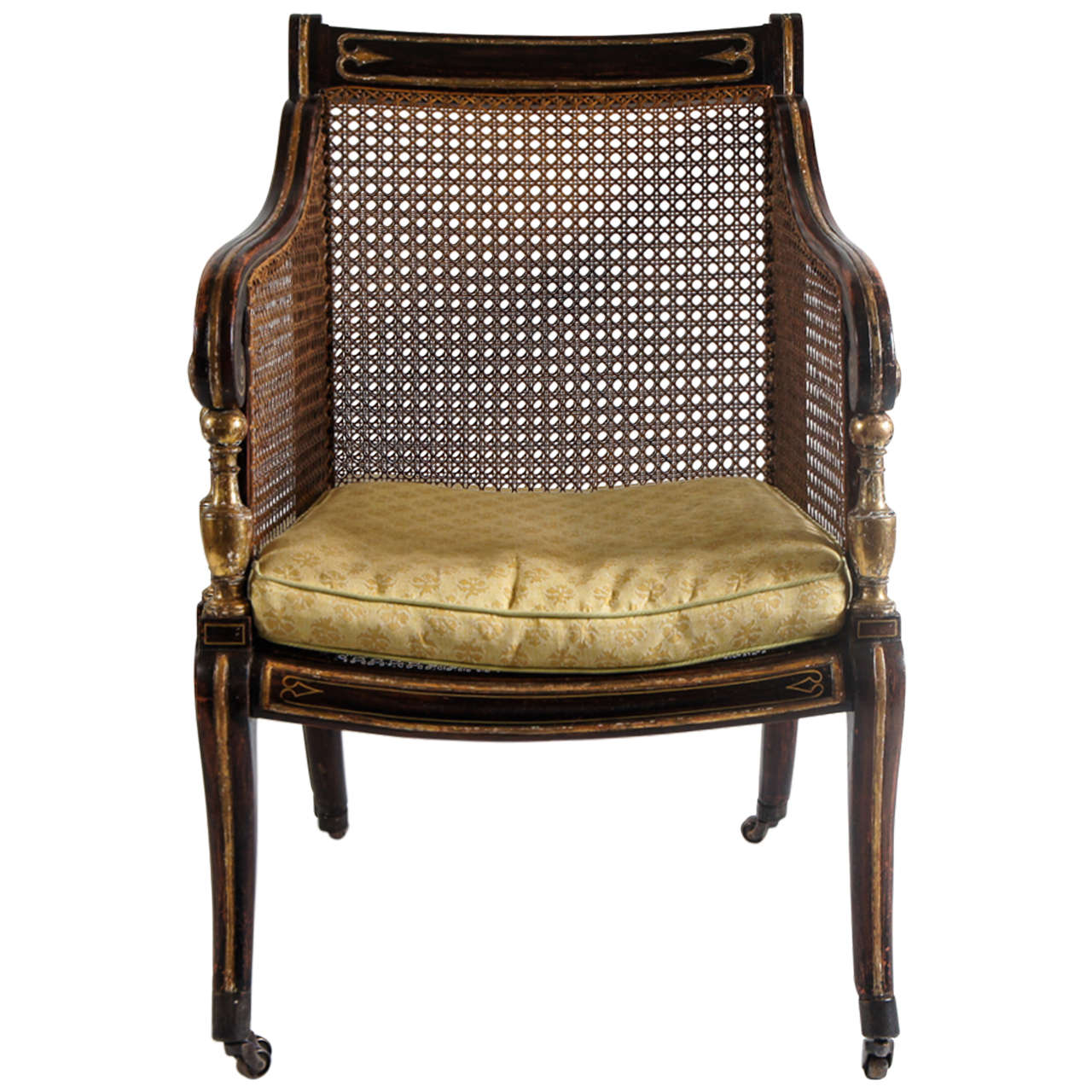 English Regency Caned Bergere, circa 1820