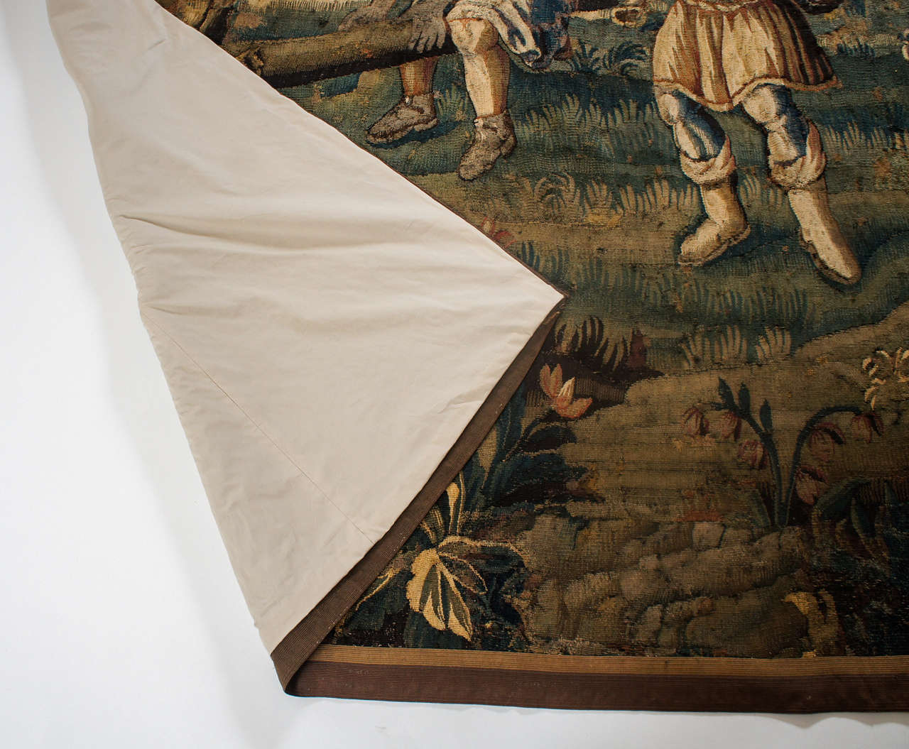 Rare Subject Flemish Verdure Wall Tapestry, circa 1640 4