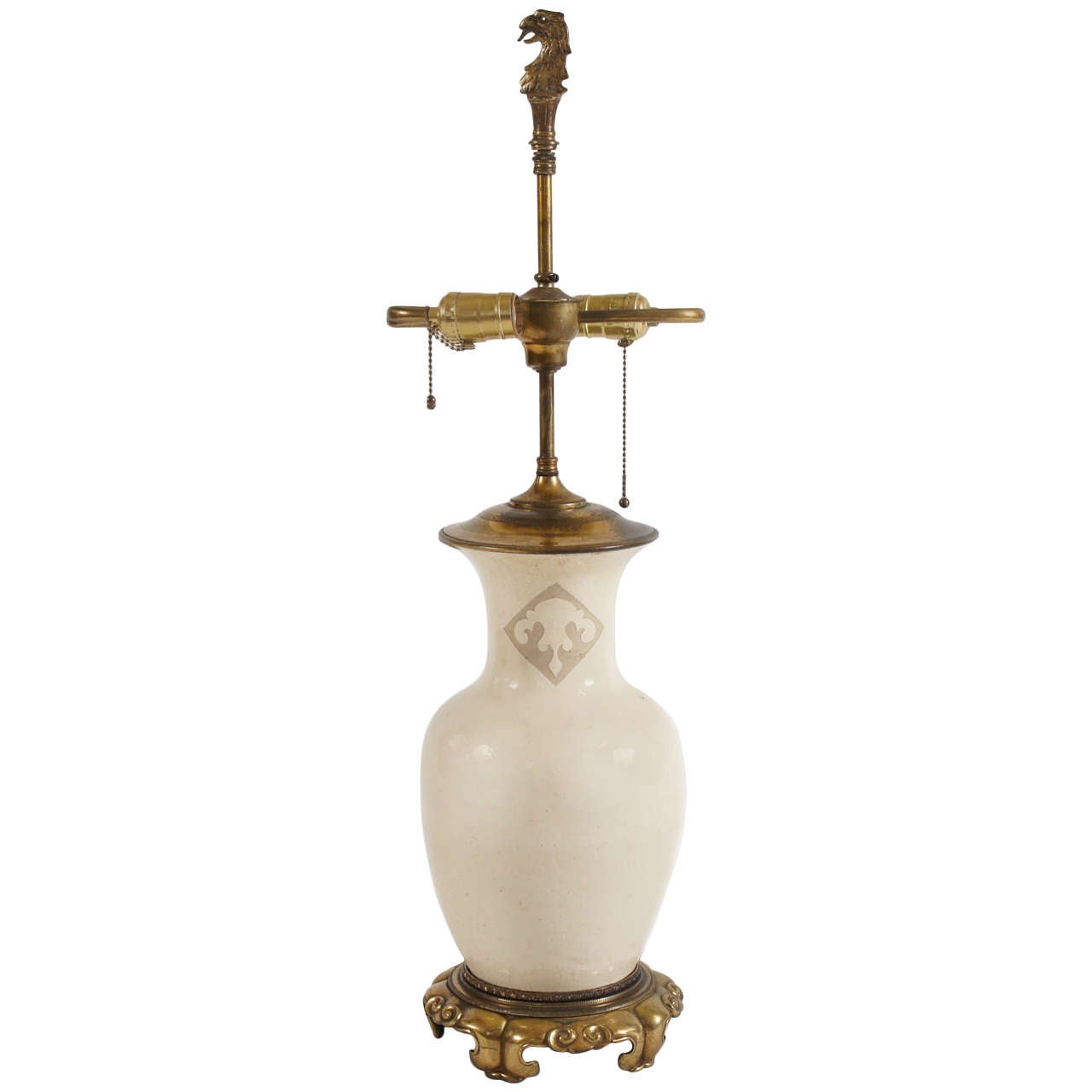 Bronze Mounted Ming Dynasty Cizhou Ware Vase Table Lamp at 1stDibs