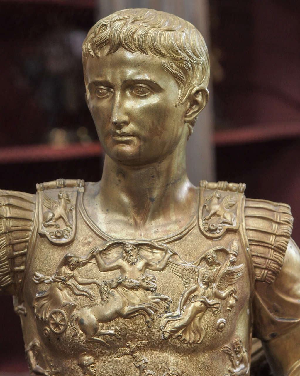 Estatua de bronce del siglo XIX de César Francés en venta