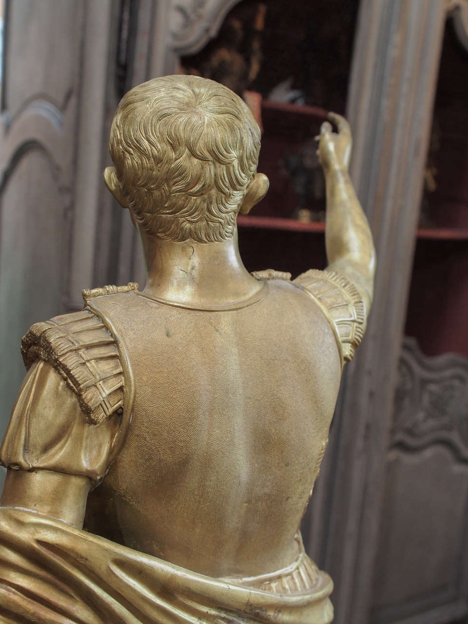 Statue de Caesar en bronze du XIXe siècle en vente 4