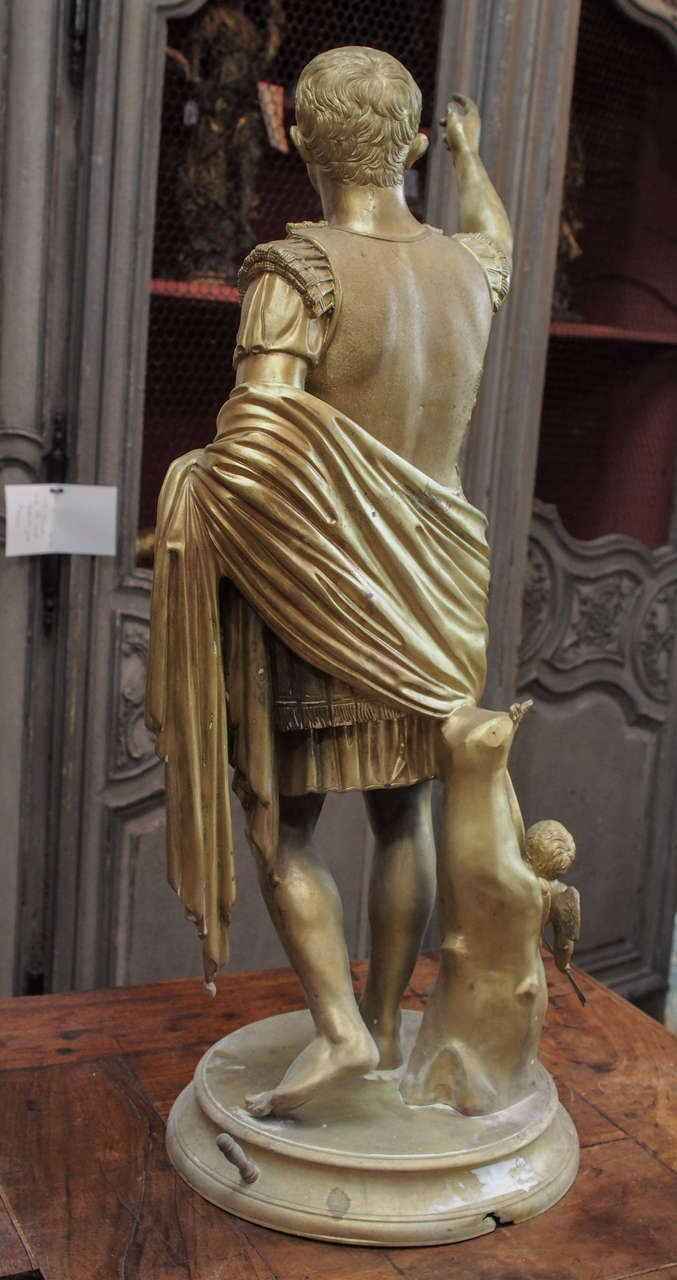 Estatua de bronce del siglo XIX de César en venta 5