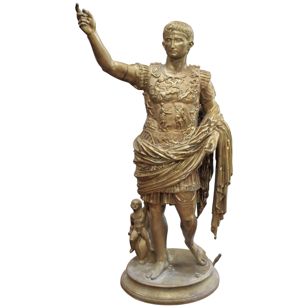 19th Century Bronze Statue of Caesar