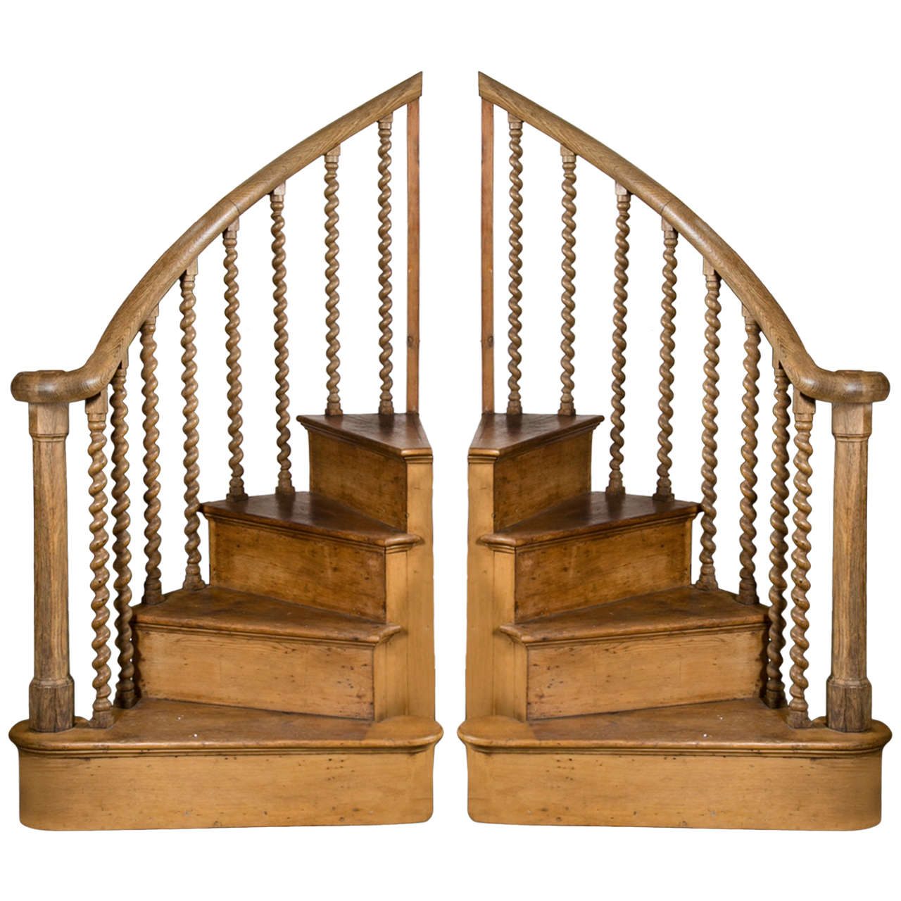 Pair of Antique Pine Stair Steps For Sale