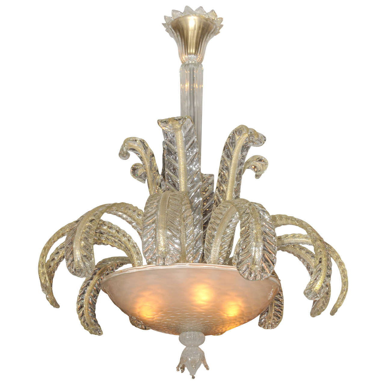 1950-1960's Fountain Murano Chandelier For Sale