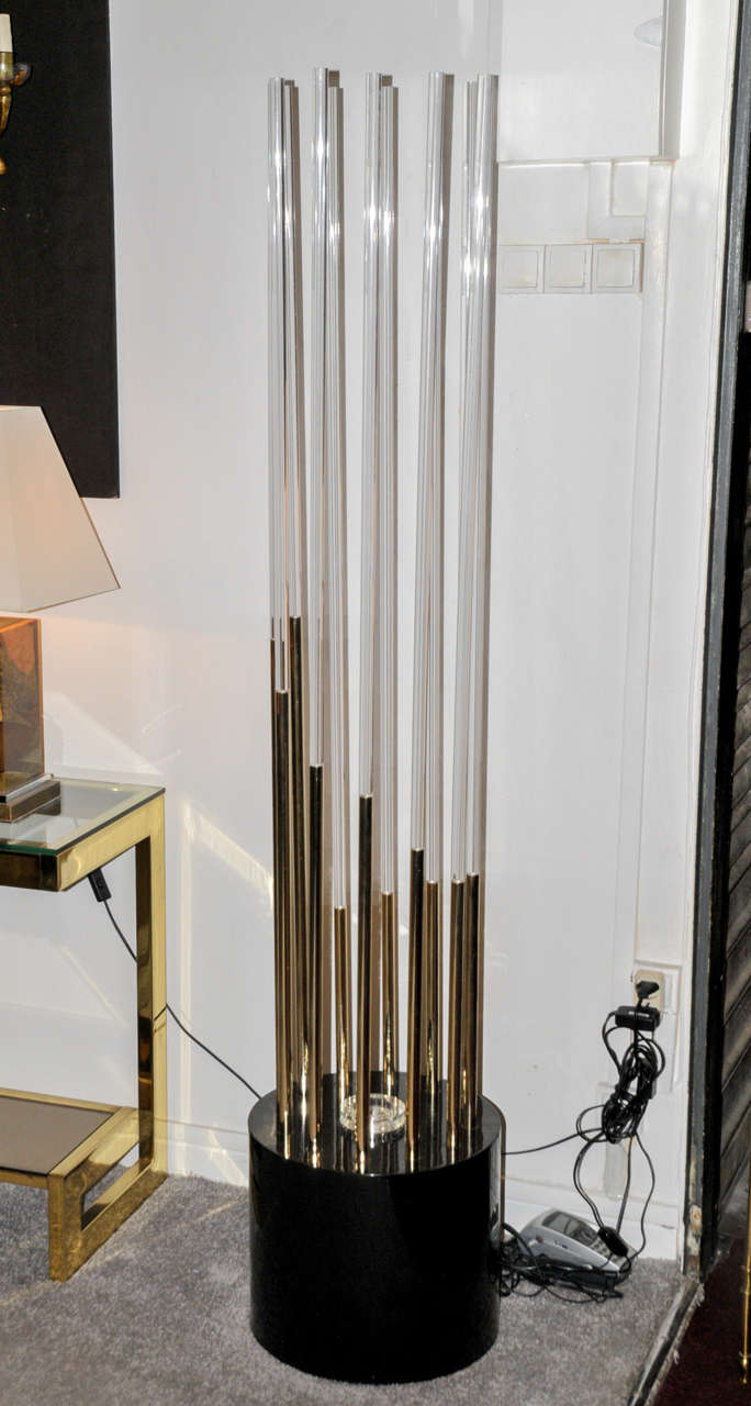 French Pair of 1980-1970's Floor Lamps For Sale