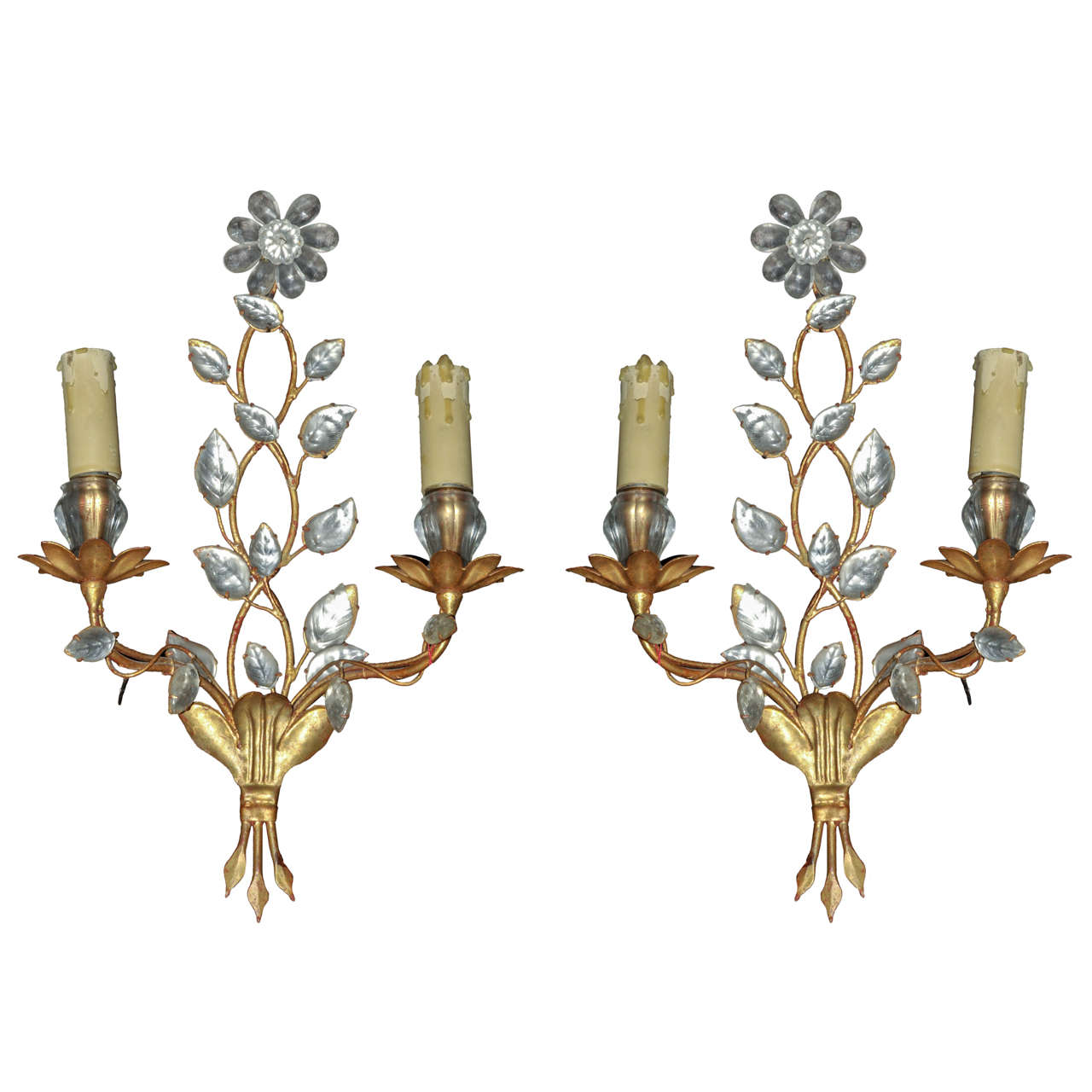 1960-1970's Pair of Sconces For Sale