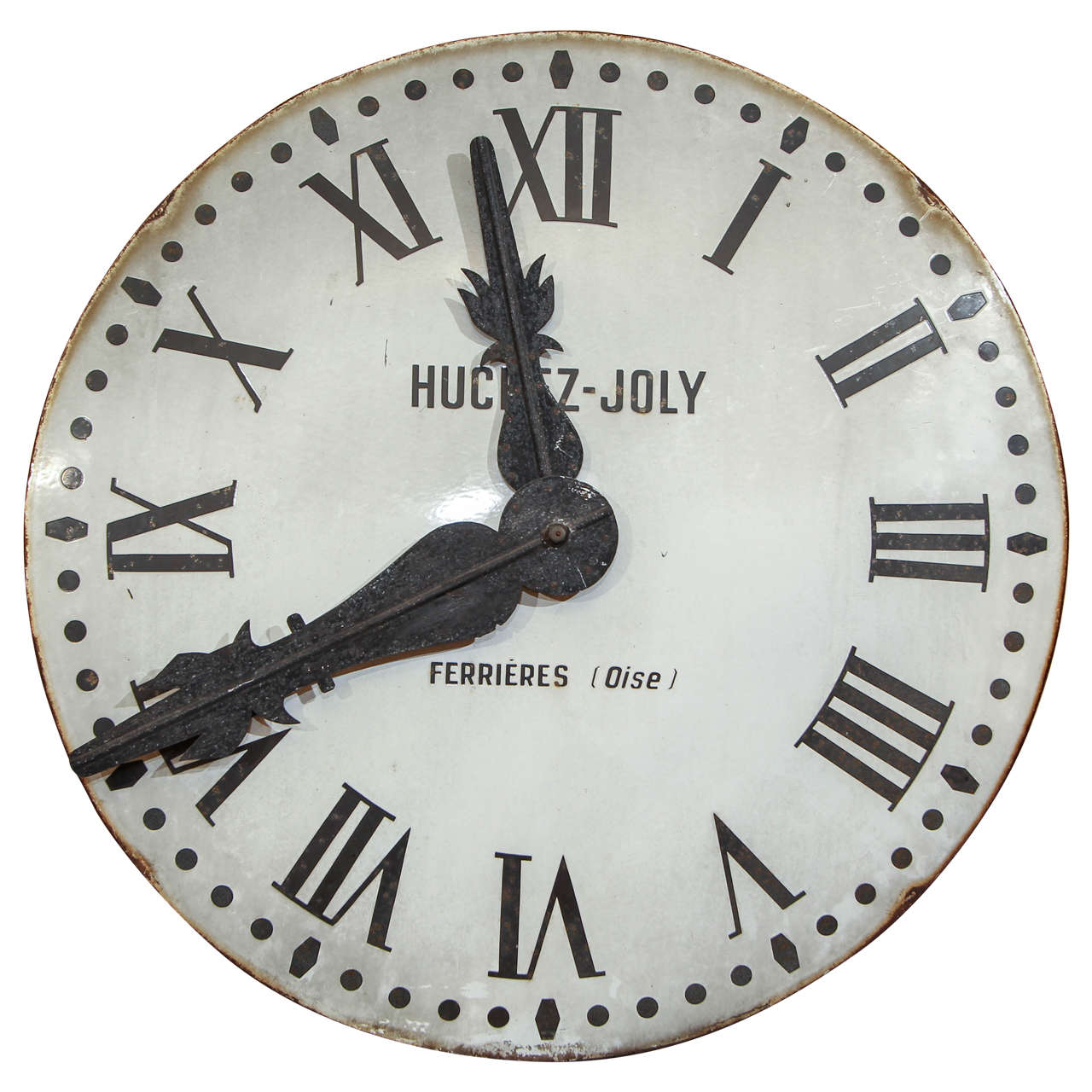 French Tower Clock Face For Sale