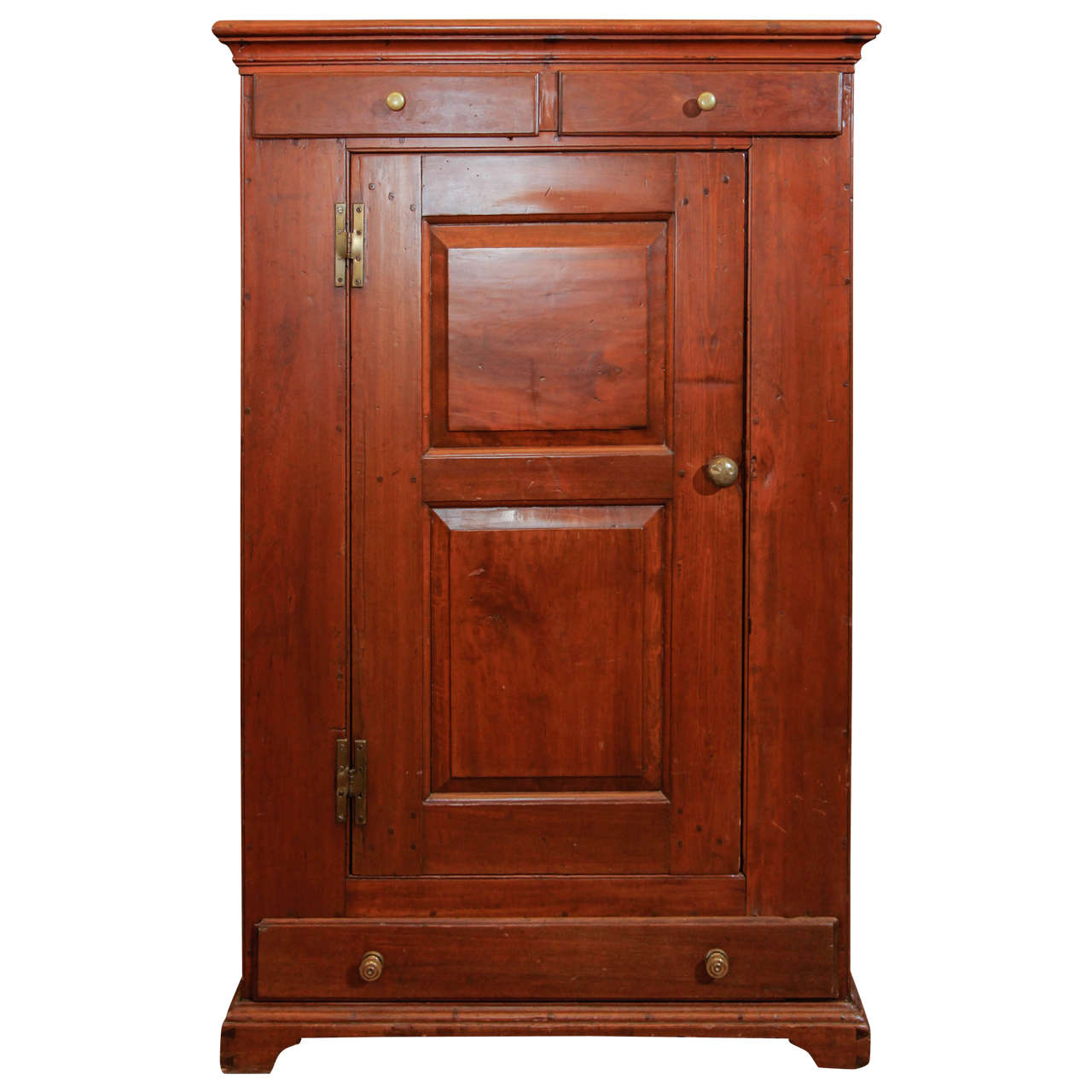 American 18th Century Cherry Cupboard For Sale
