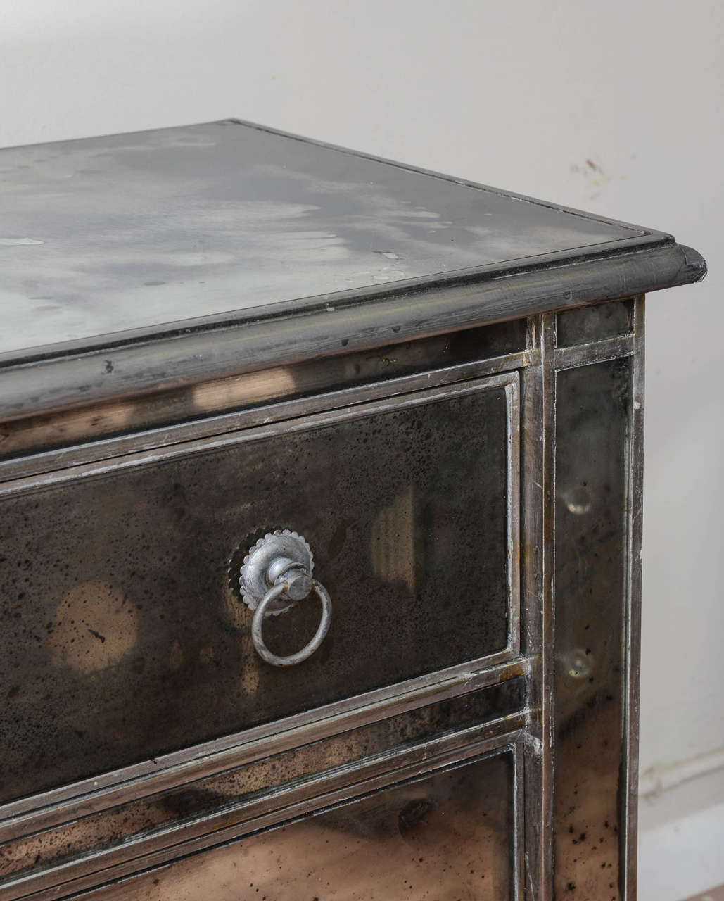Superb Mirrored Italian Style Chest with Two Drawers 1