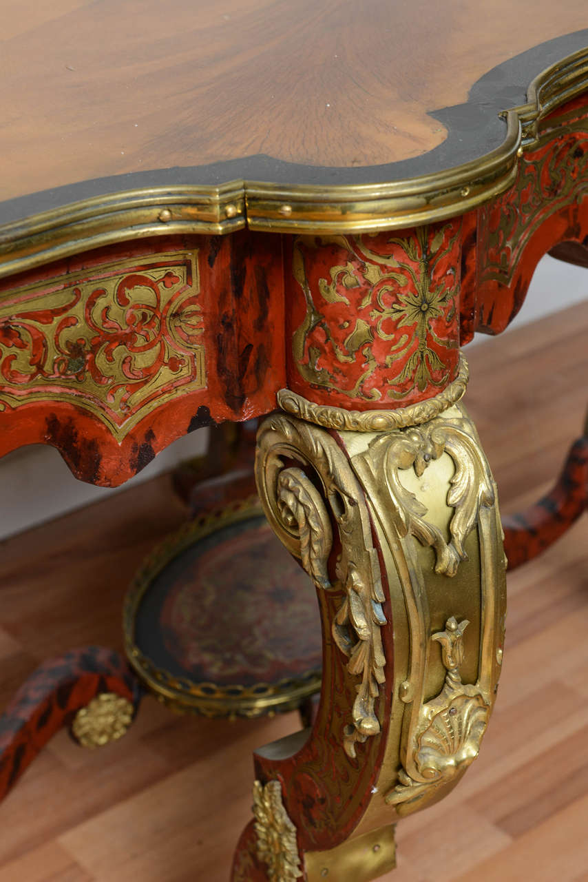 Walnut Rare 18th Century French Boulle Table