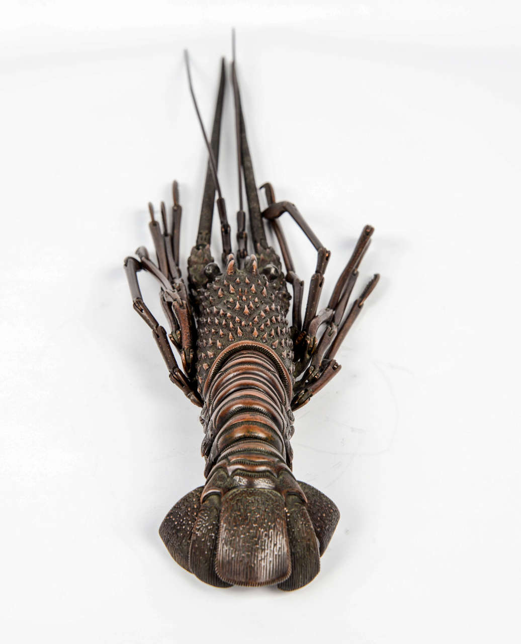 19th Century Meiji Bronze Articulated Lobster, Jizai, Scholar's Object In Excellent Condition In Paris, FR