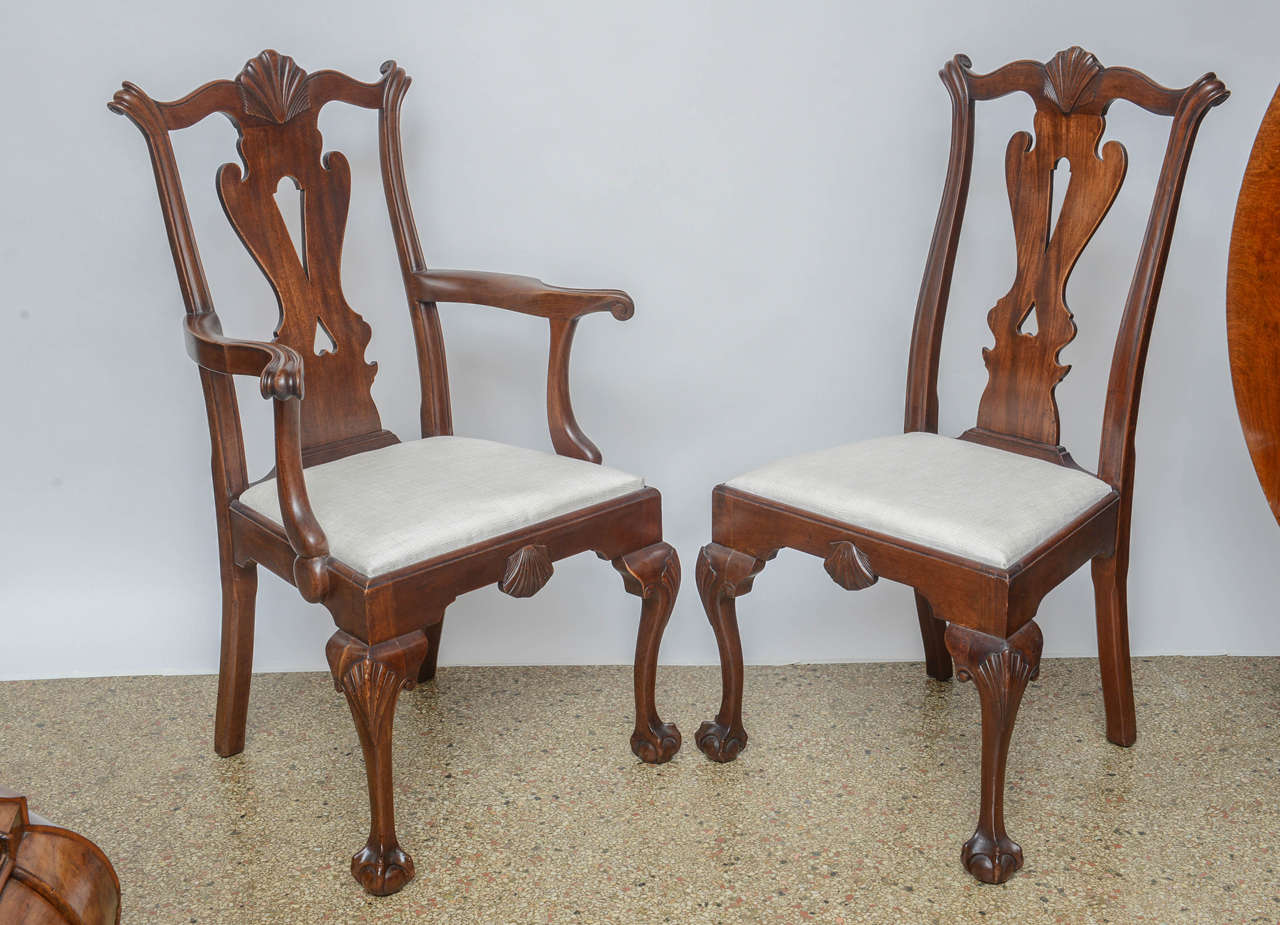 Set of Six Chippendale Style Chairs, 19th Century In Good Condition For Sale In West Palm Beach, FL
