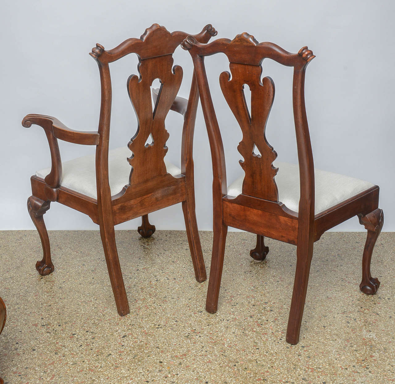 Set of Six Chippendale Style Chairs, 19th Century For Sale 1