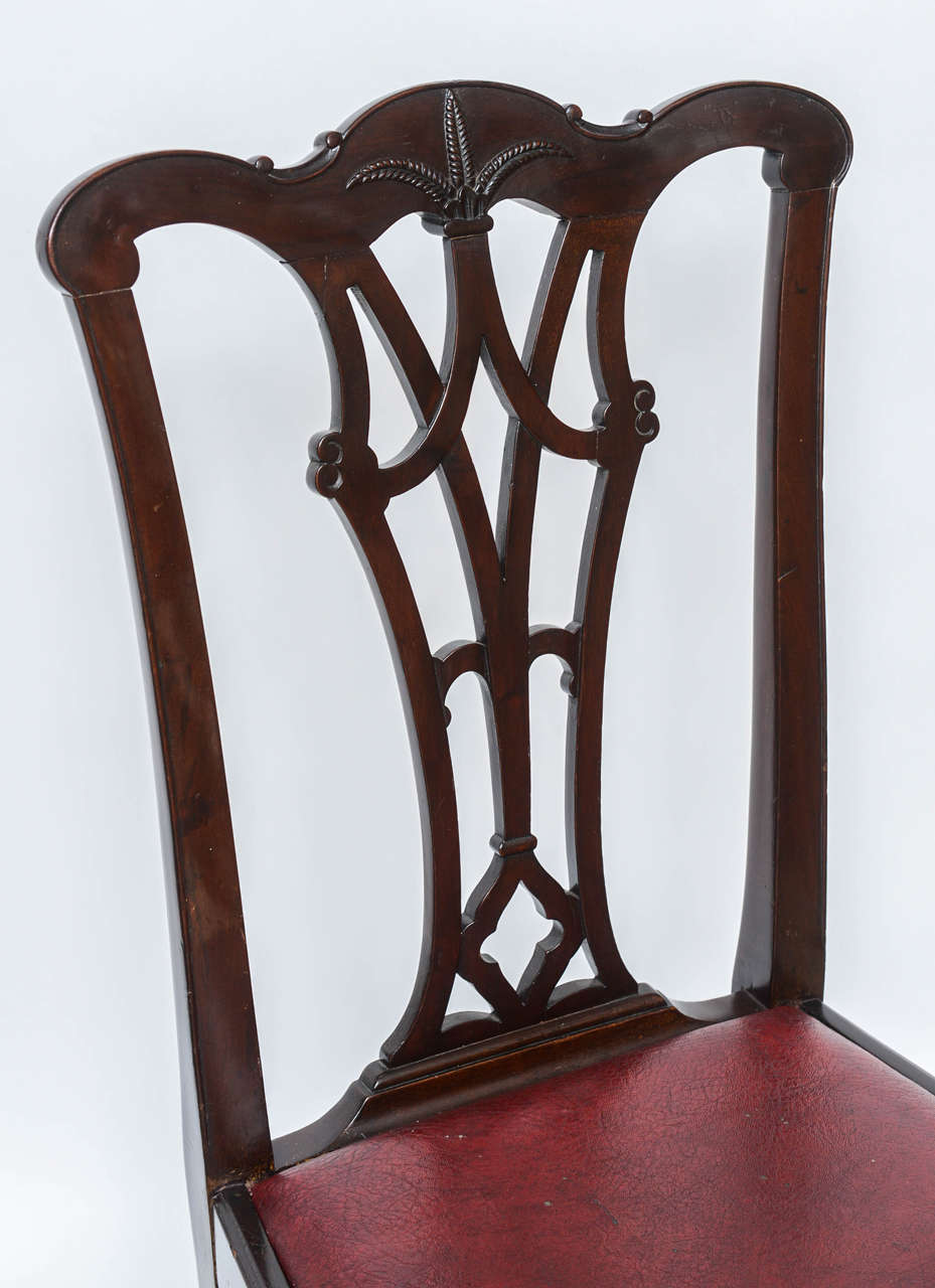 British English Chippendale Side Chair, Early 20th Century For Sale