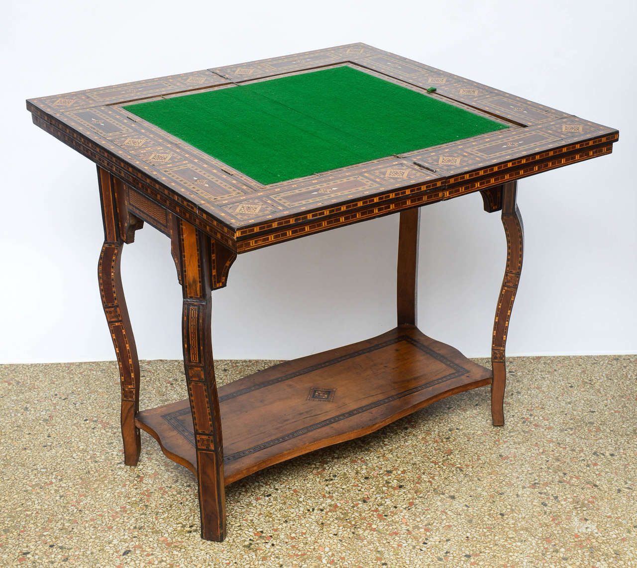 20th Century Moroccan Games or Console Table with Inlays, circa 1900