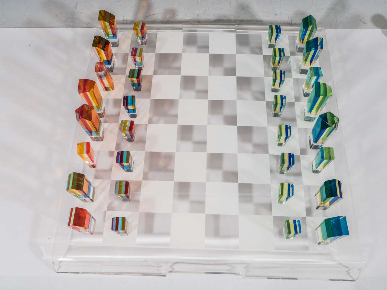 American Midcentury Chess Game Board or Set with Pieces by Charles Hollis Jones