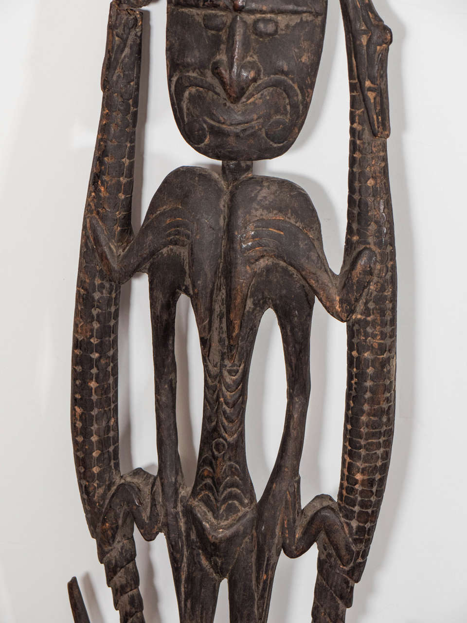 Folk Art Late 20th Century Papua New Guinea Wooden Sepik Suspension Hook