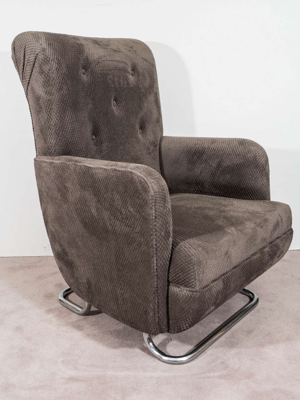 Art Deco Extraordinary Modernist Kem Weber Lounge Chair For Sale