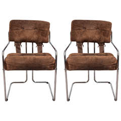 A Pair of Guido Faleschini Armchairs for Mariani: Pace Collection
