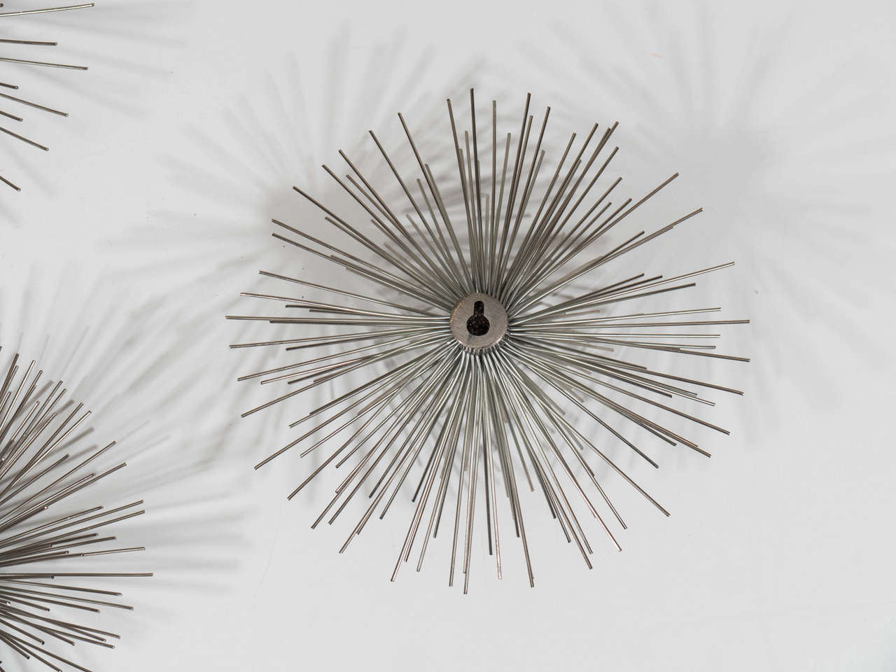 Set of Six Chrome Modernistic Spike Clusters Sculpture by Curtis Jeré 3