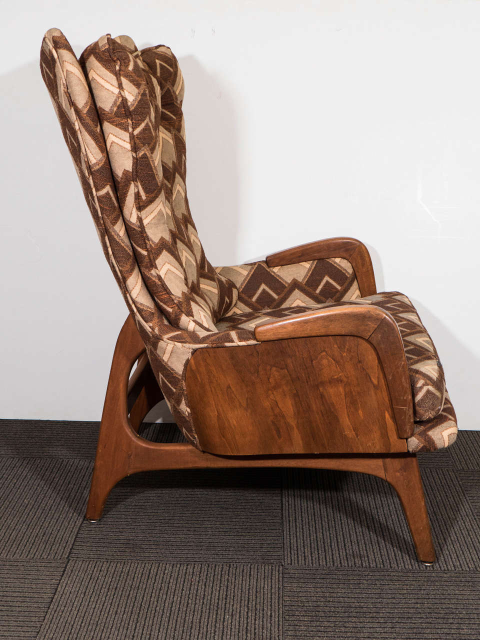 Mid-Century Adrian Pearsall Wingback Lounge Chair In Good Condition In New York, NY