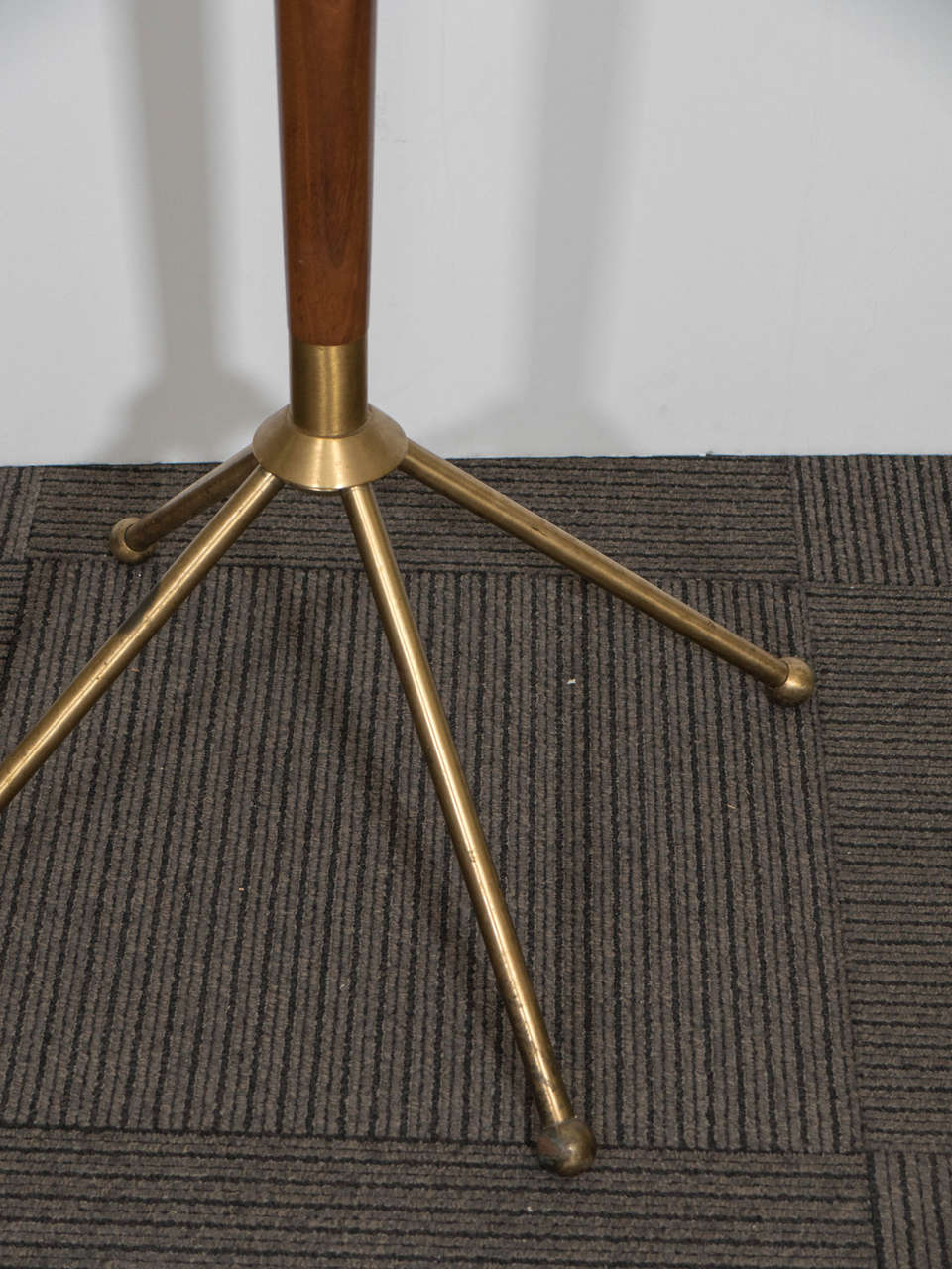 Mid-Century Modern A Midcentury Tapered Wood Coat Stand in the Style of Gio Ponti
