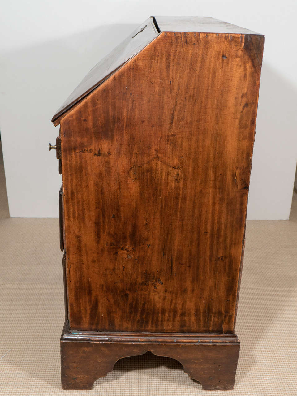 18th Century English Mahogany Slant Front Desk or Bureau 3