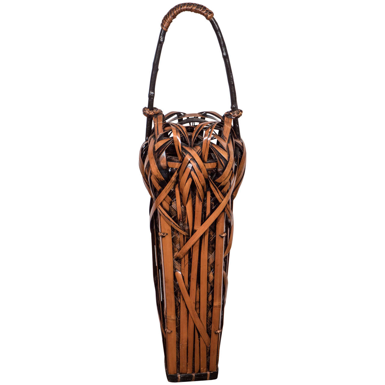 Meiji Period Japanese Bamboo Ikebana Basket at 1stDibs japanese